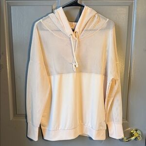 Cali Sport-Cream Mesh Women's Sweater